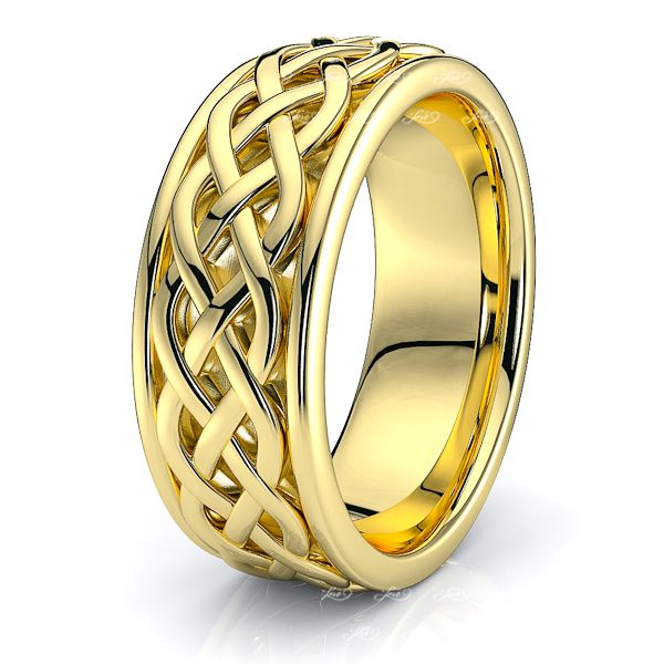 Alroy Celtic Knot Mens Wedding Ring