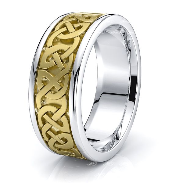 Meadow Celtic Knot Mens Wedding Band