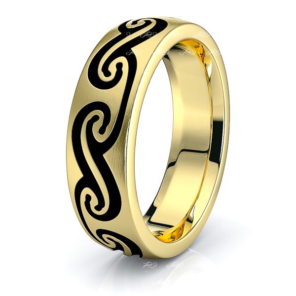 Owen Celtic Knot Mens Wedding Band
