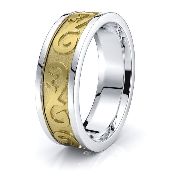 Ewan Celtic Knot Mens Wedding Ring