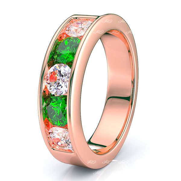 Rose Diamond and Emerald