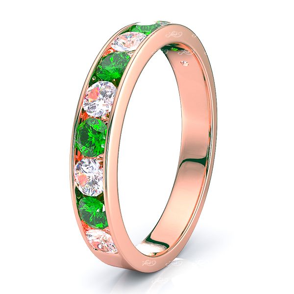 Rose Diamond and Emerald