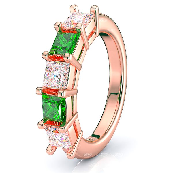 Rose Diamond and Emerald