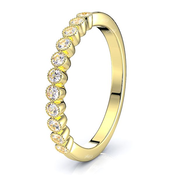 Marinella Milgrain Women Anniversary Wedding Band