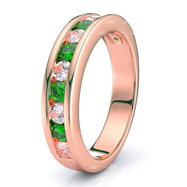Rose Diamond and Emerald