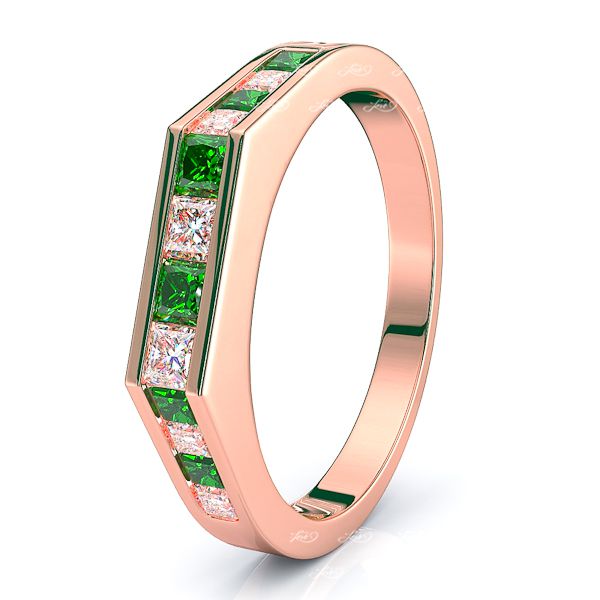 Rose Diamond and Emerald
