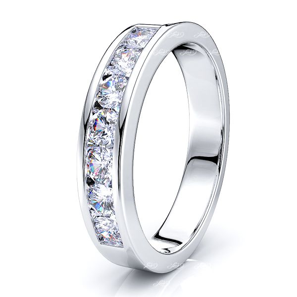 Adalina 7 Stone Channel Set Women Anniversary Wedding Ring