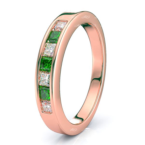 Rose Diamond and Emerald