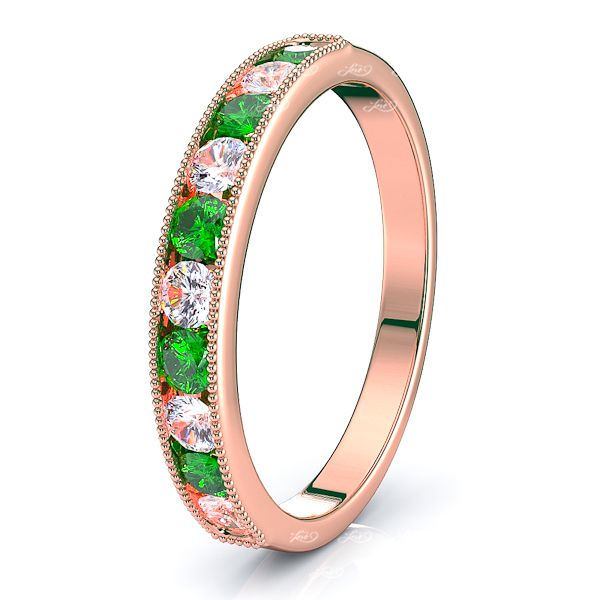 Rose Diamond and Emerald