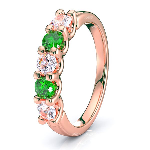 Rose Diamond and Emerald
