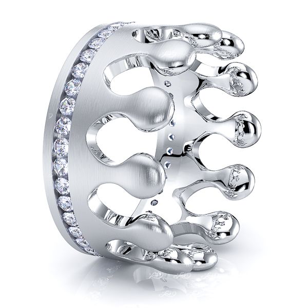Khaleesi Crown Mens Diamond Wedding Band
