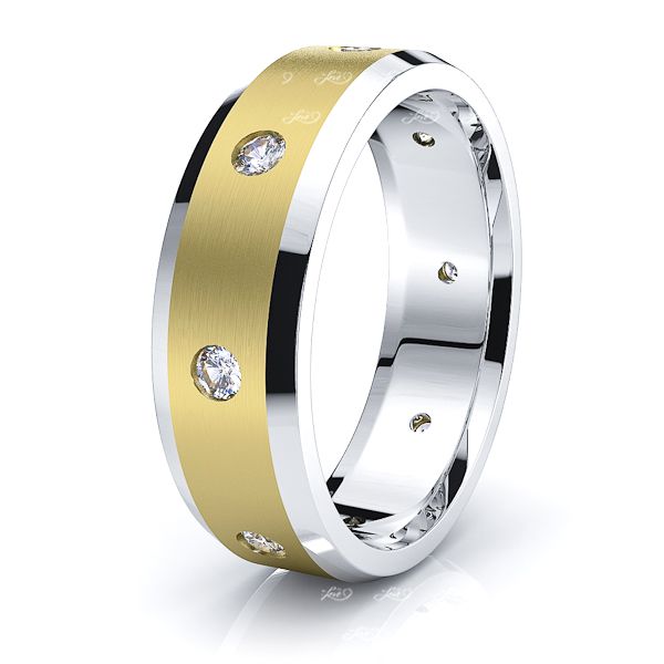 Annabelle Mens Diamond Wedding Band