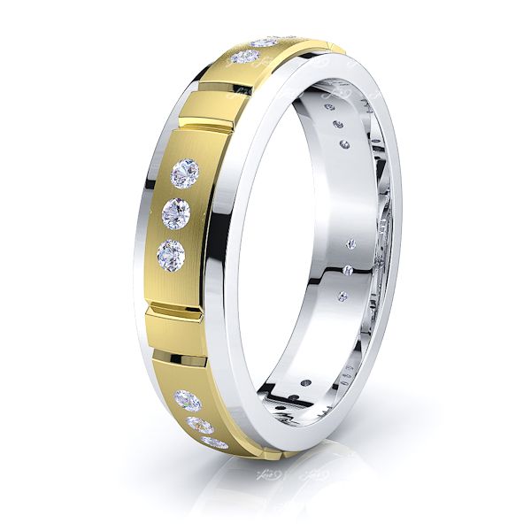 Vera Mens Diamond Wedding Band