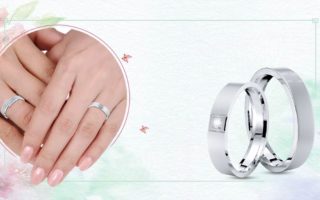 Customized His and Hers Matching Wedding Rings Set