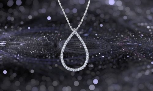 Rosella diamond drop pendant