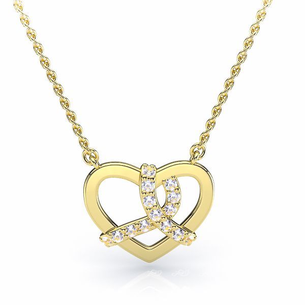 Elena Heart Diamond Pendant