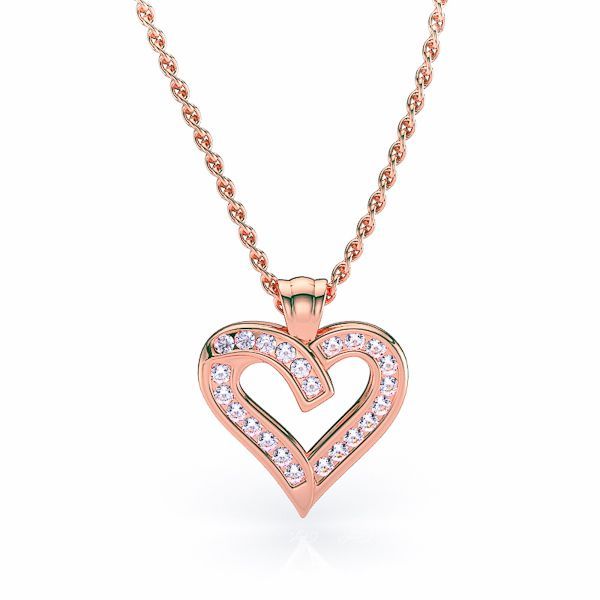 Emelina Diamond Heart Pendant