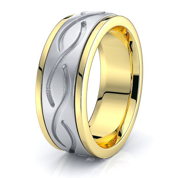 Cameron Celtic Knot Mens Wedding Ring