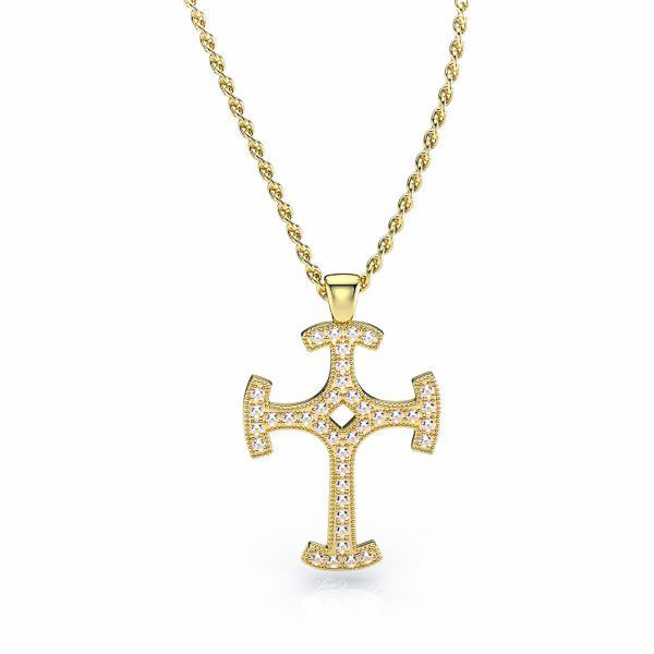 Chica Diamond Cross Pendant