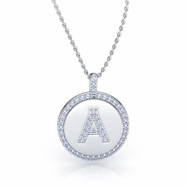 Suzanne Diamond Initial A Pendant