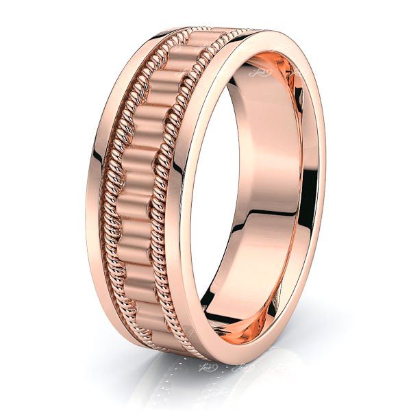 Jude Hand Woven Mens Wedding Band