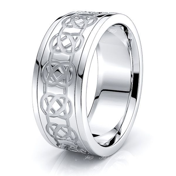 Campbell Mens Celtic Wedding Band