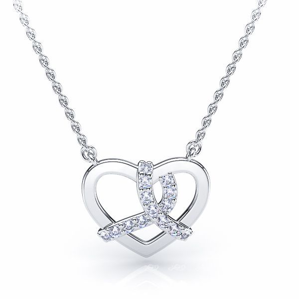 Elena Heart Diamond Pendant