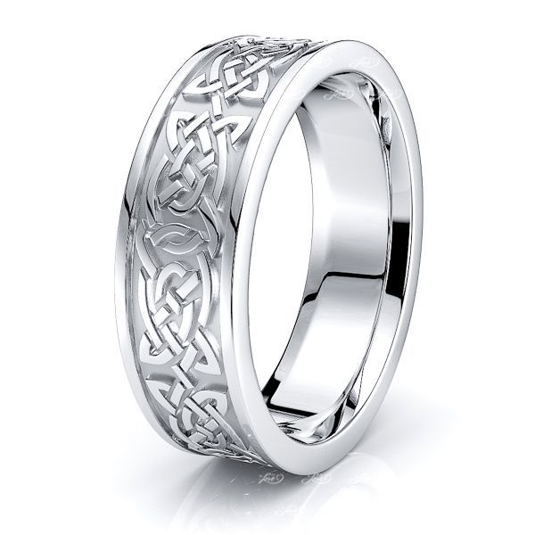 Hale Celtic Knot Mens Wedding Ring