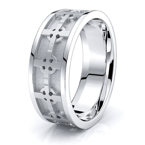 Lincoln Celtic Cross Mens Wedding Band