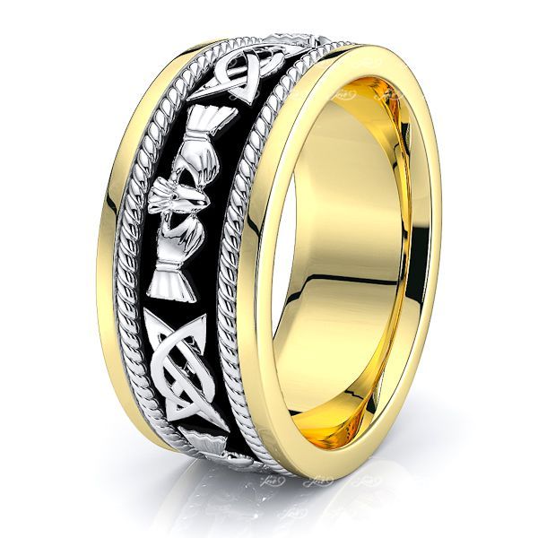 Conan Claddagh Mens Celtic Wedding Band