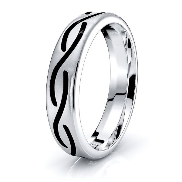 Coney Mens Celtic Wedding Ring