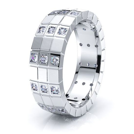 Anna Mens Diamond Wedding Ring 