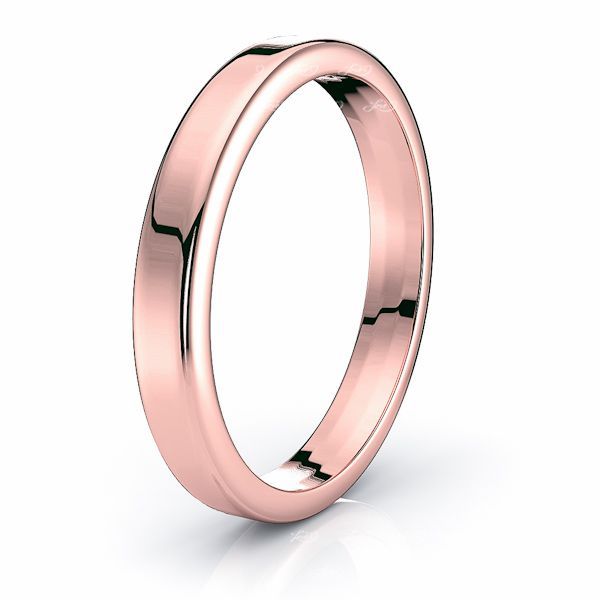 Solid Euro Dome Comfort Fit Mens Wedding Band