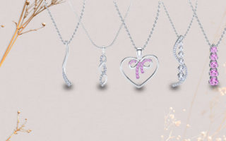 5 Diamond Heart Pendant Necklace for Everyday Wear