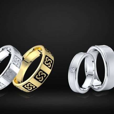 His and Hers Wedding Band Sets Symbolizing Eternal Love and Unity