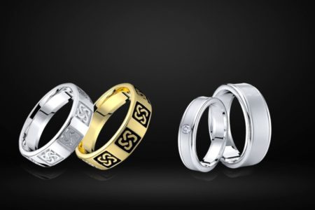 His and Hers Wedding Band Sets Symbolizing Eternal Love and Unity