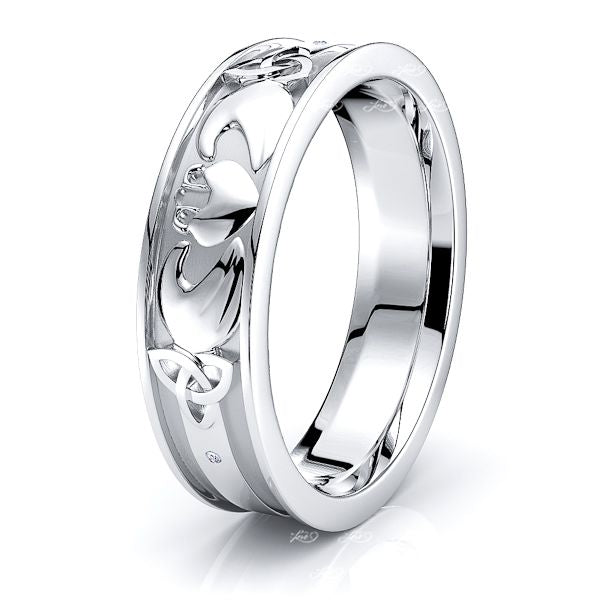 Custom Celtic knot men's wedding band