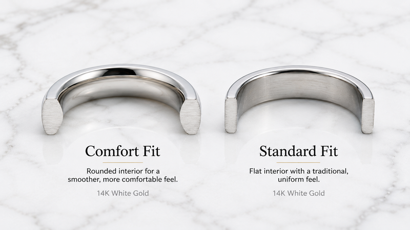 Comfort Fit His and Hers Wedding Bands: The Complete Interior Profile Guide