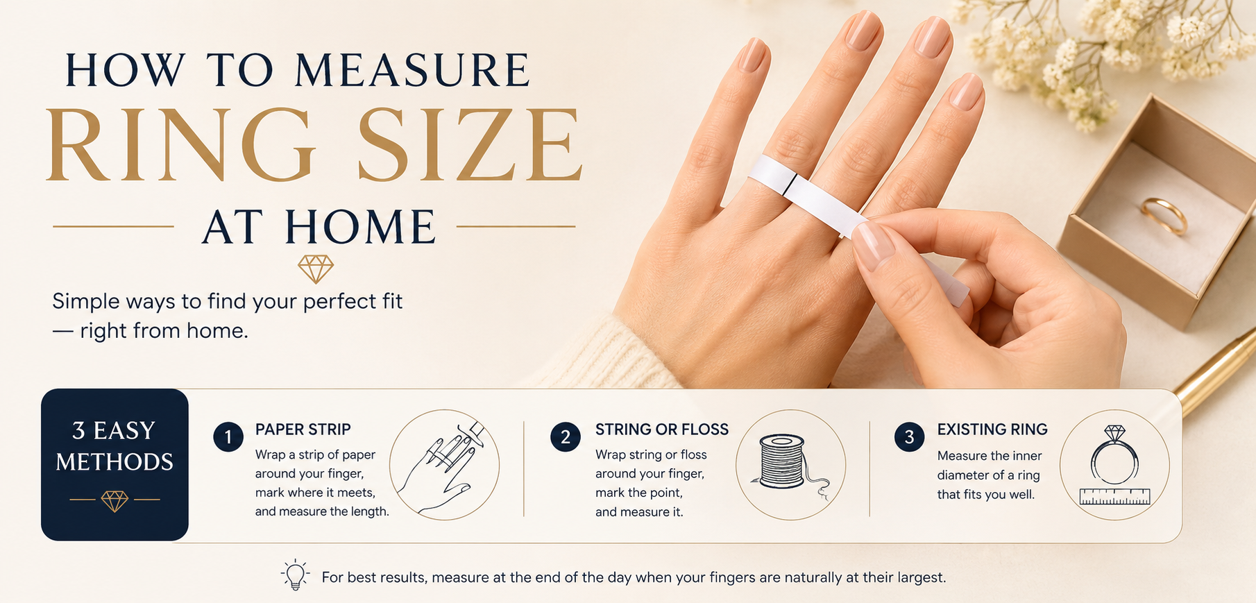 how to measure ring size at home