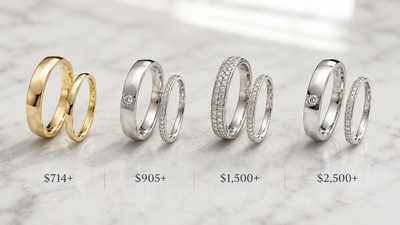 What Is the Average Cost of His and Hers Wedding Bands in 2026?