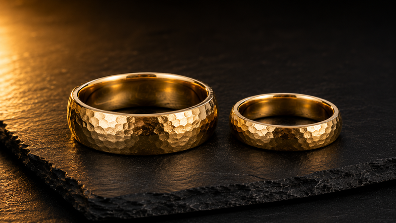 Hammered His and Hers Wedding Bands: The Complete Guide to Organic Texture