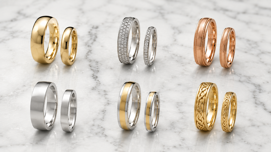 The Best His and Hers Wedding Band Sets of 2026 — By Metal, Style, and Budget