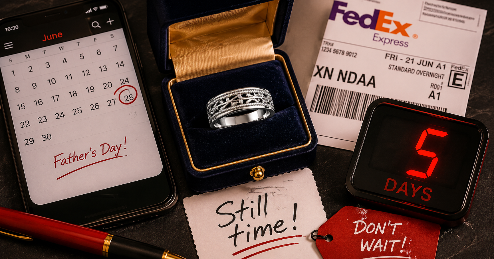 Last-Minute Father's Day Jewelry 2026: Beautiful Rings With Free 2-Day Shipping — Order by June 19!