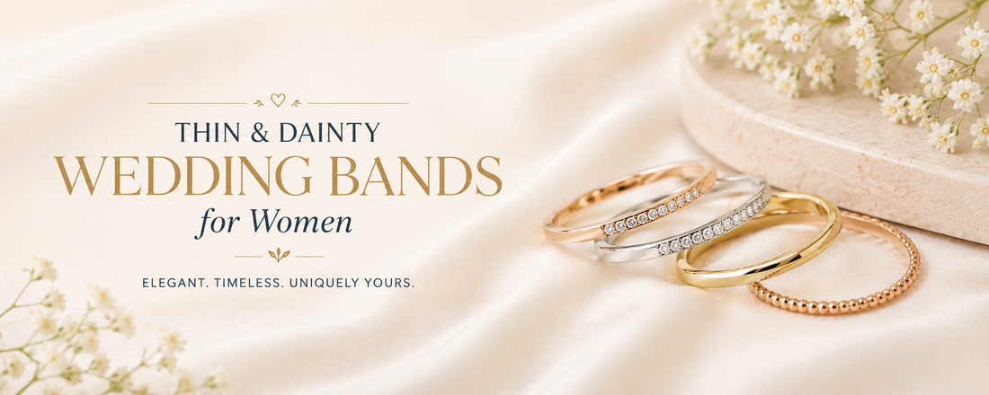 Thin & Dainty Wedding Bands for Women