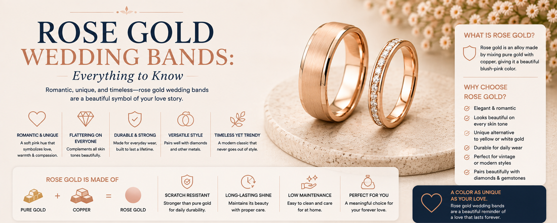 Rose Gold Wedding Bands: Everything to Know