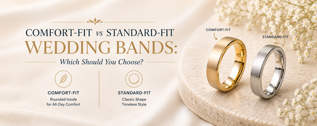 Comfort-Fit vs Standard-Fit Wedding Bands: Which Should You Choose?