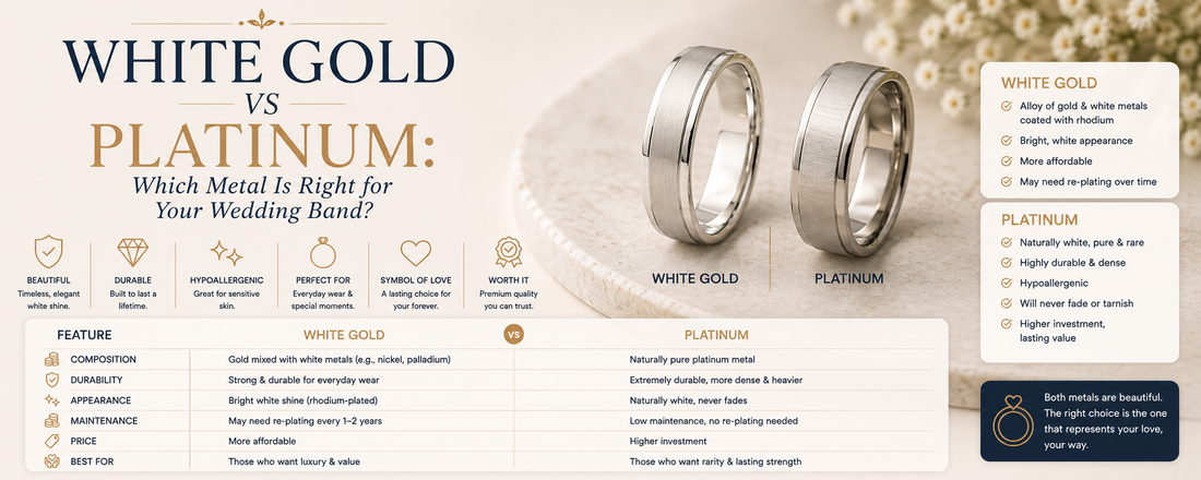 White Gold vs Platinum: Which Metal Is Right for Your Wedding Band?