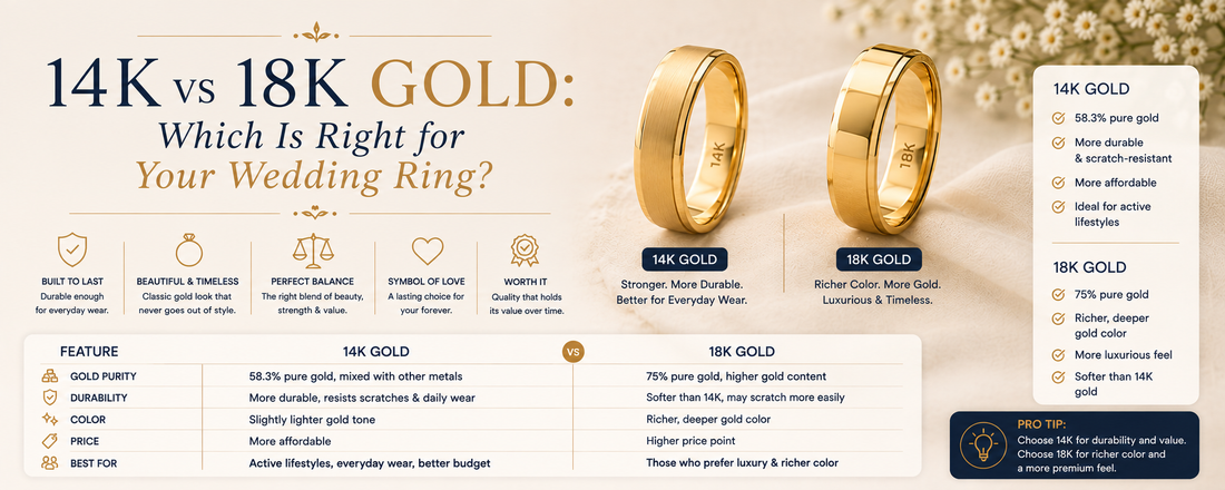 14K vs 18K Gold: Which Is Right for Your Wedding Ring?