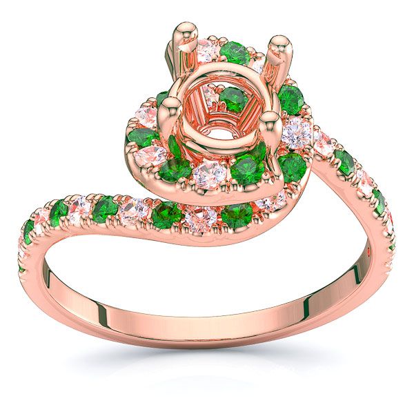 Rose Diamond and Emerald