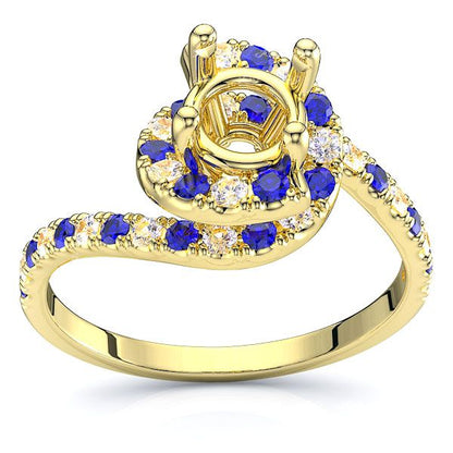 Yellow Diamond and Blue Sapphire